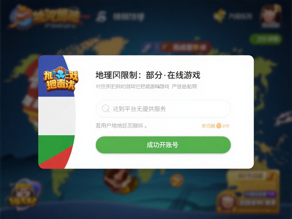 地域限制：部分国家或地区可能对在线游戏有严格的管控