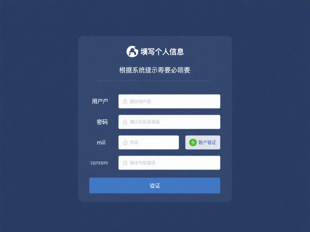 填写个人信息：根据系统提示提供必要的信息，包括用户